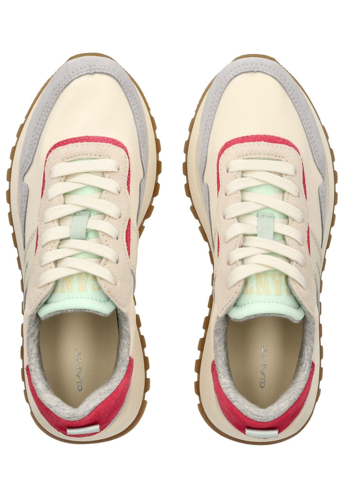 GANT Sneaker Veloursleder Weiß/Grau