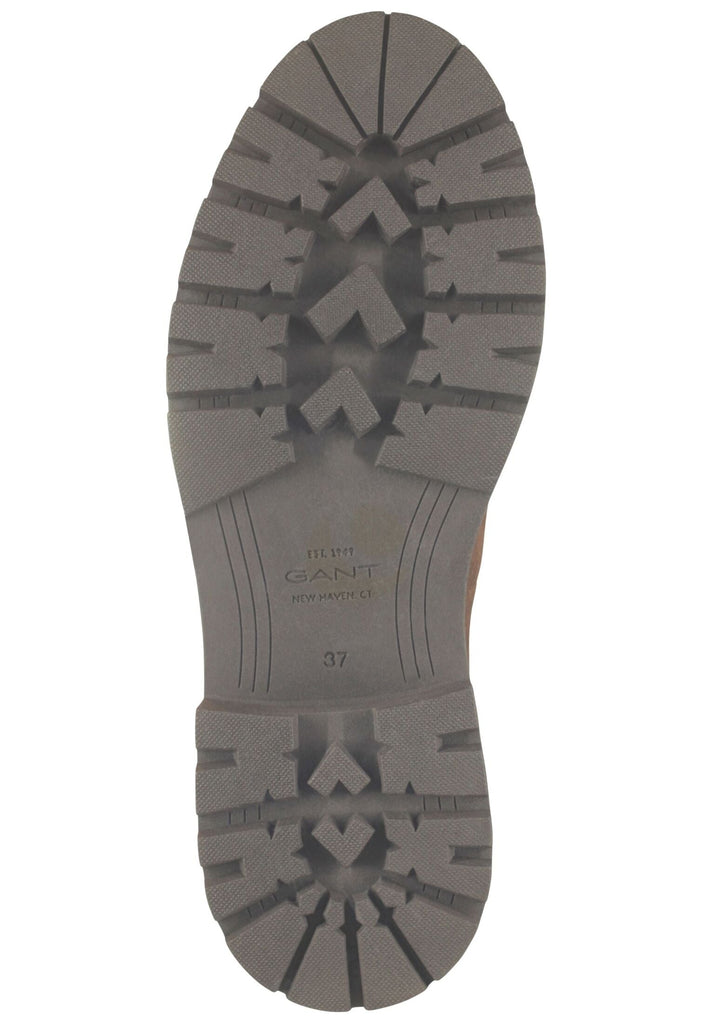 GANT Stiefel Leder/Textil Dunkelbraun