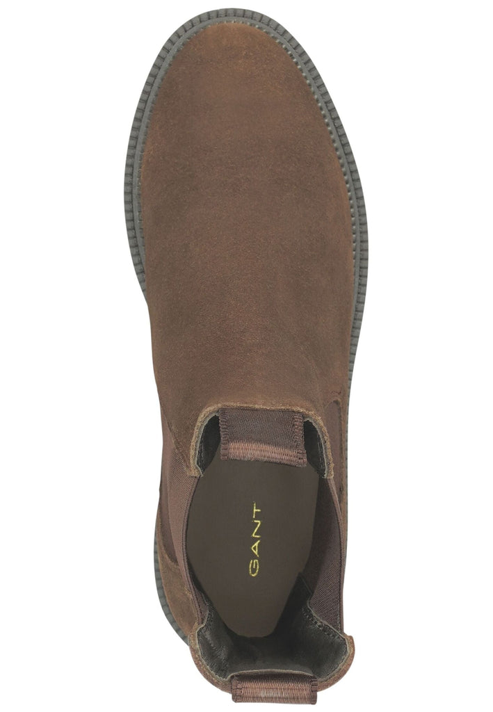 GANT Stiefel Leder/Textil Dunkelbraun