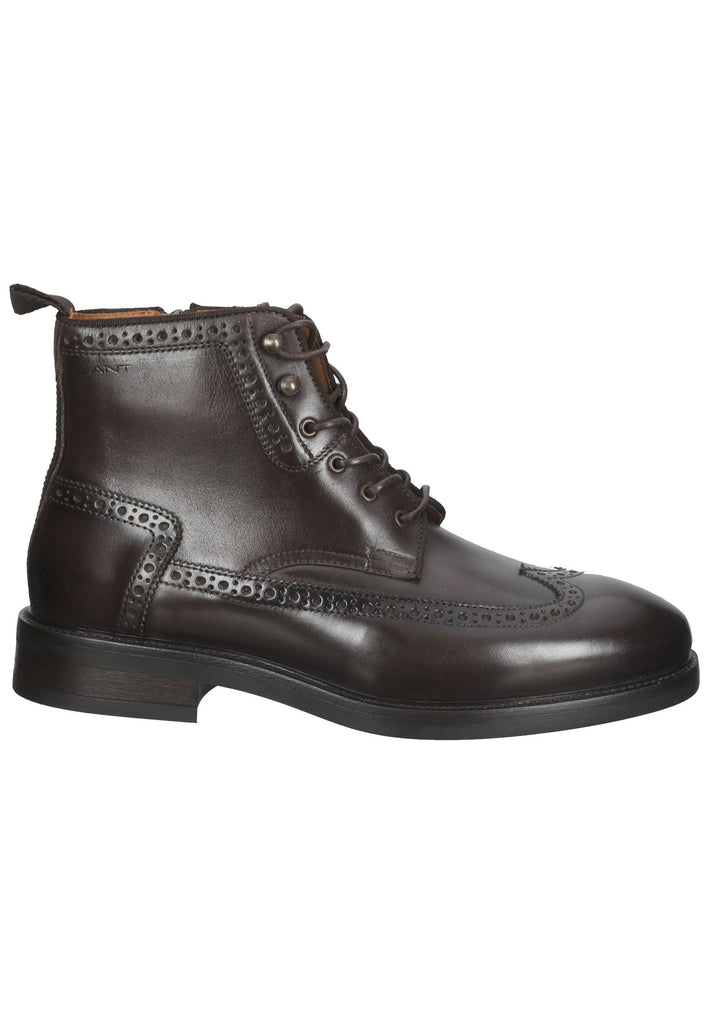 GANT Stiefelette Glattleder Dunkelbraun