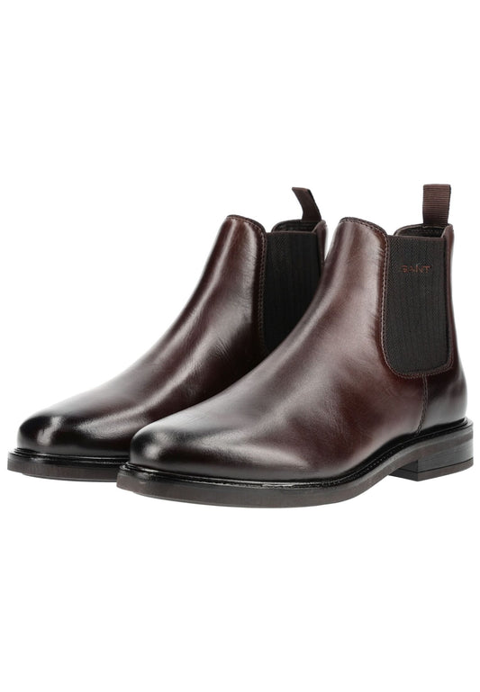 GANT Stiefelette Glattleder Dunkelbraun