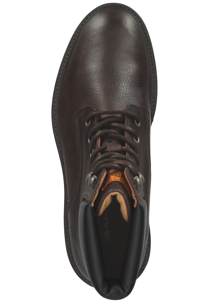GANT Stiefelette Leder Dunkelbraun/Schwarz
