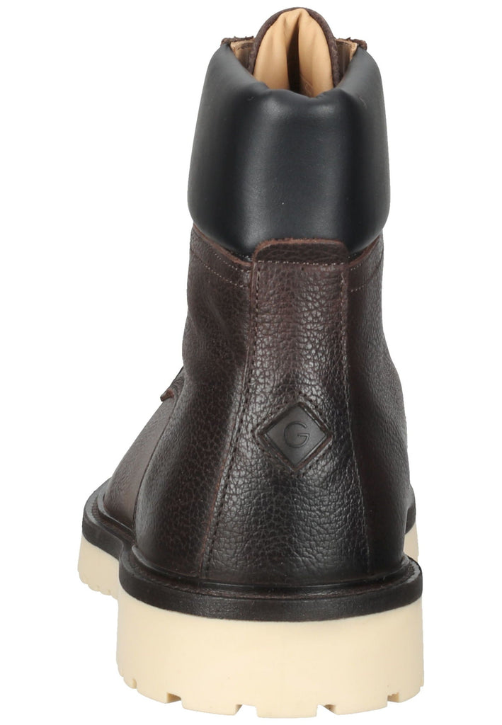 GANT Stiefelette Leder Dunkelbraun/Schwarz