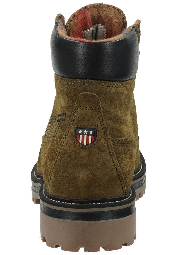 GANT Stiefelette Leder Dunkelgrün Warmfutter