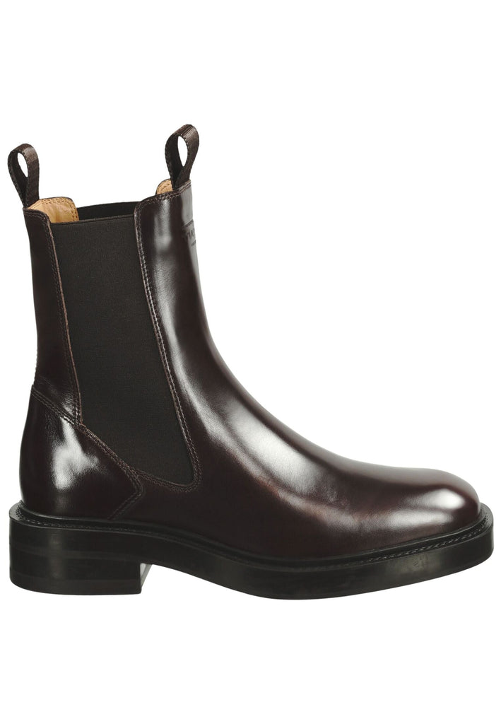 GANT Stiefelette Leder/Textil Dunkelbraun