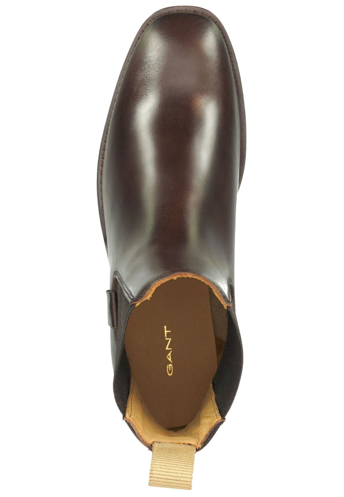 GANT Stiefelette Leder/Textil Dunkelbraun