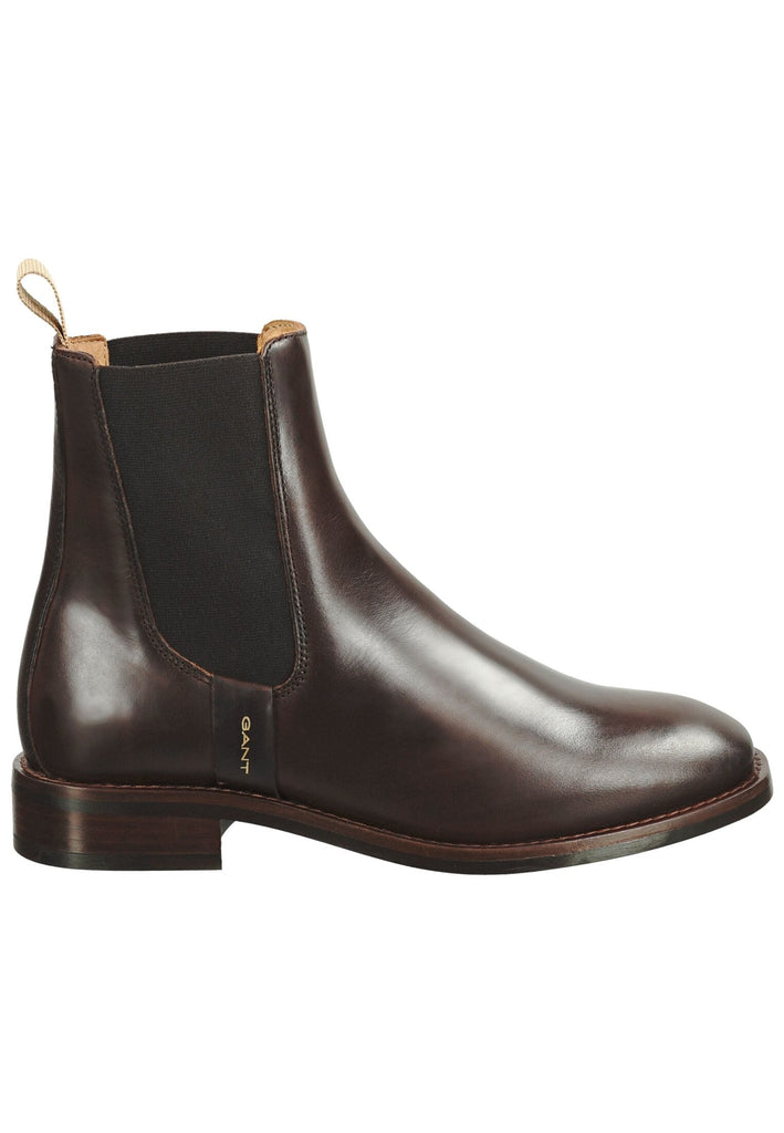 GANT Stiefelette Leder/Textil Dunkelbraun