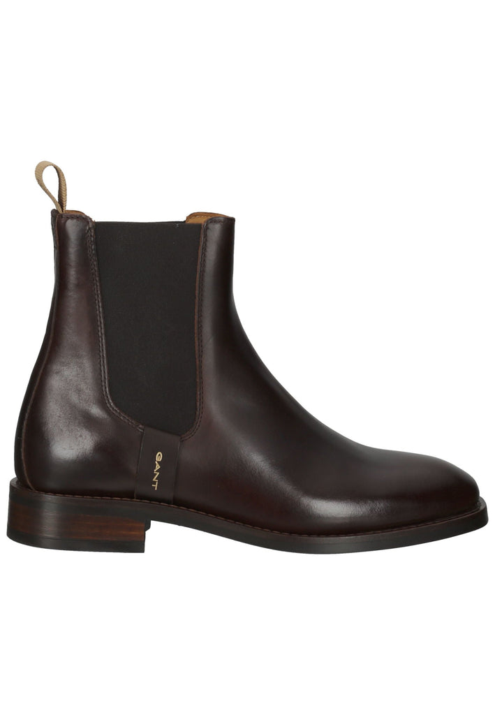 GANT Stiefelette Leder/Textil Dunkelbraun