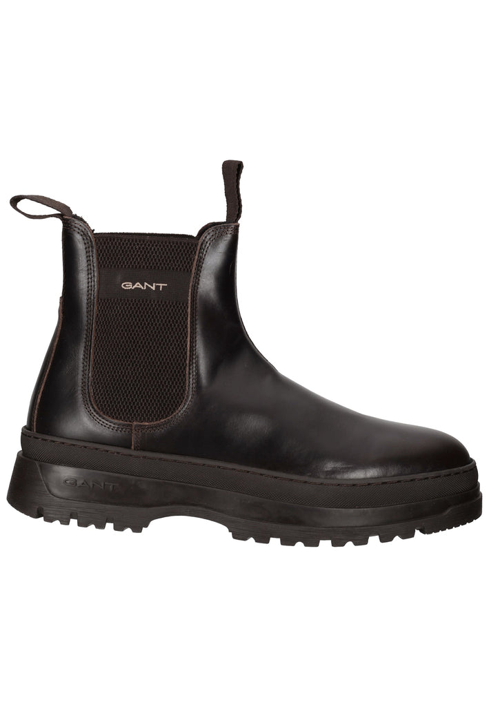 GANT Stiefelette Leder/Textil Dunkelbraun