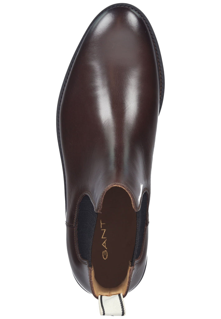 GANT Stiefelette Leder/Textil Dunkelbraun