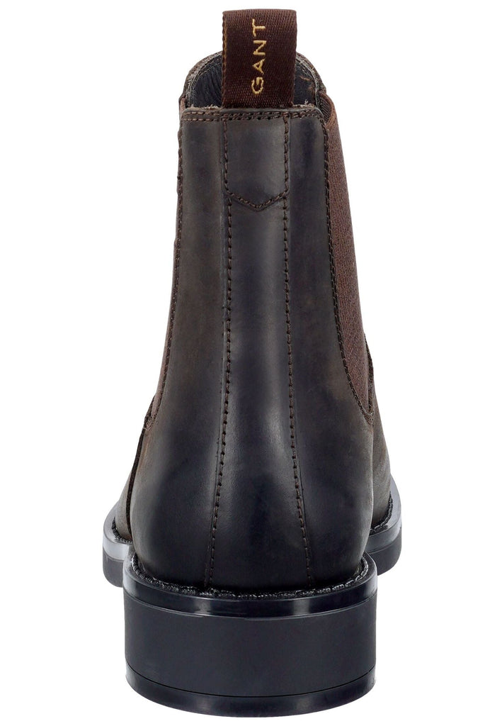 GANT Stiefelette Leder/Textil Dunkelbraun