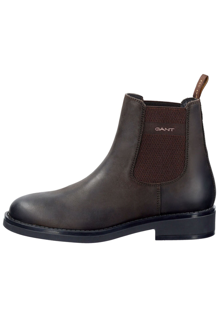 GANT Stiefelette Leder/Textil Dunkelbraun