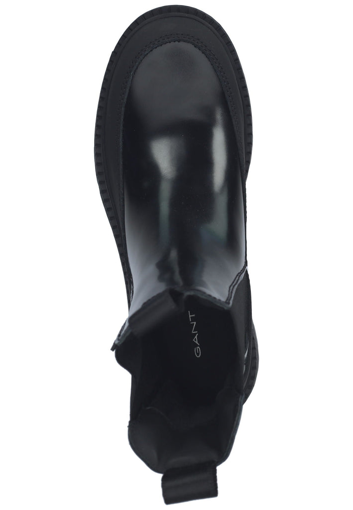 GANT Stiefelette Leder/Textil Schwarz Lack