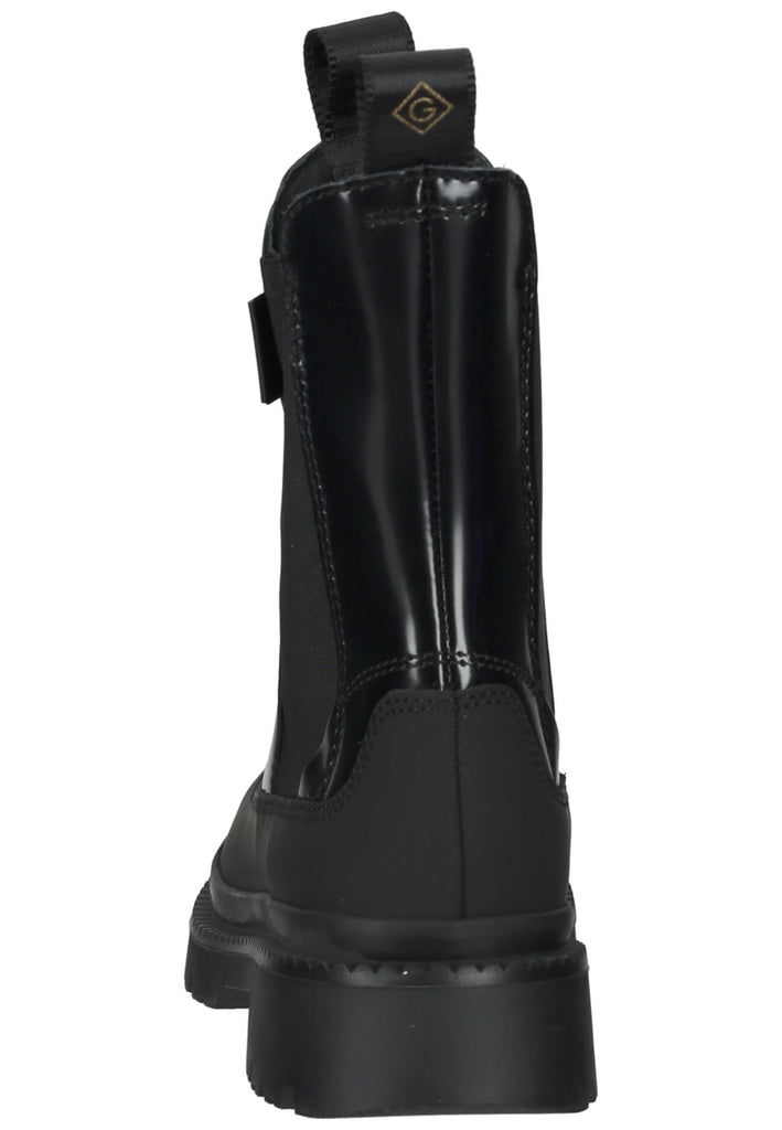 GANT Stiefelette Leder/Textil Schwarz Lack