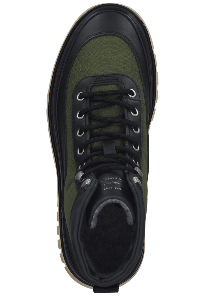 GANT Stiefelette Lederimitat/Nylon Schwarz/Oliv