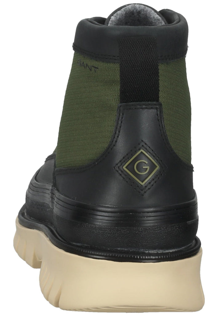 GANT Stiefelette Lederimitat/Nylon Schwarz/Oliv
