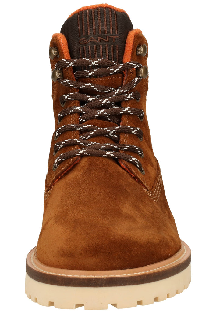 GANT Stiefelette Nubukleder/Textil Cognac