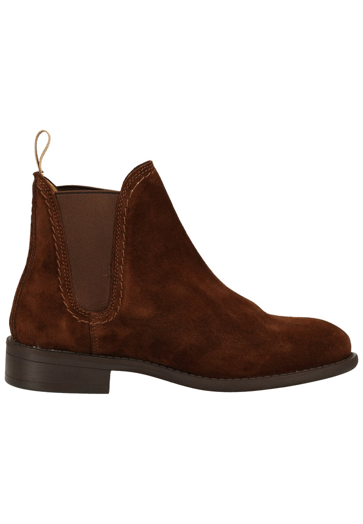 GANT Stiefelette Nubukleder/Textil Dunkelbraun