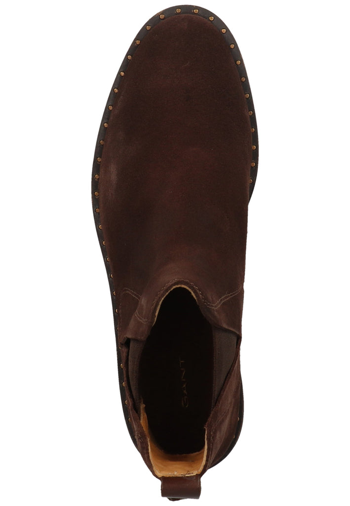 GANT Stiefelette Nubukleder/Textil Dunkelbraun