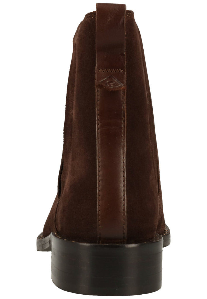 GANT Stiefelette Nubukleder/Textil Dunkelbraun