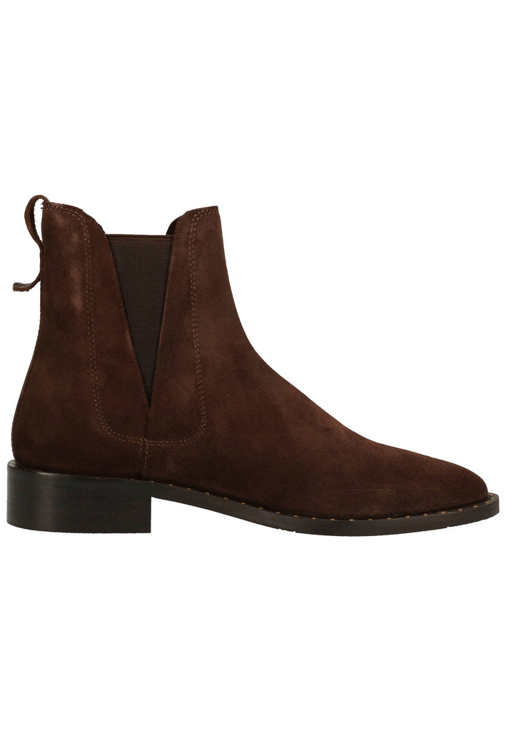 GANT Stiefelette Nubukleder/Textil Dunkelbraun