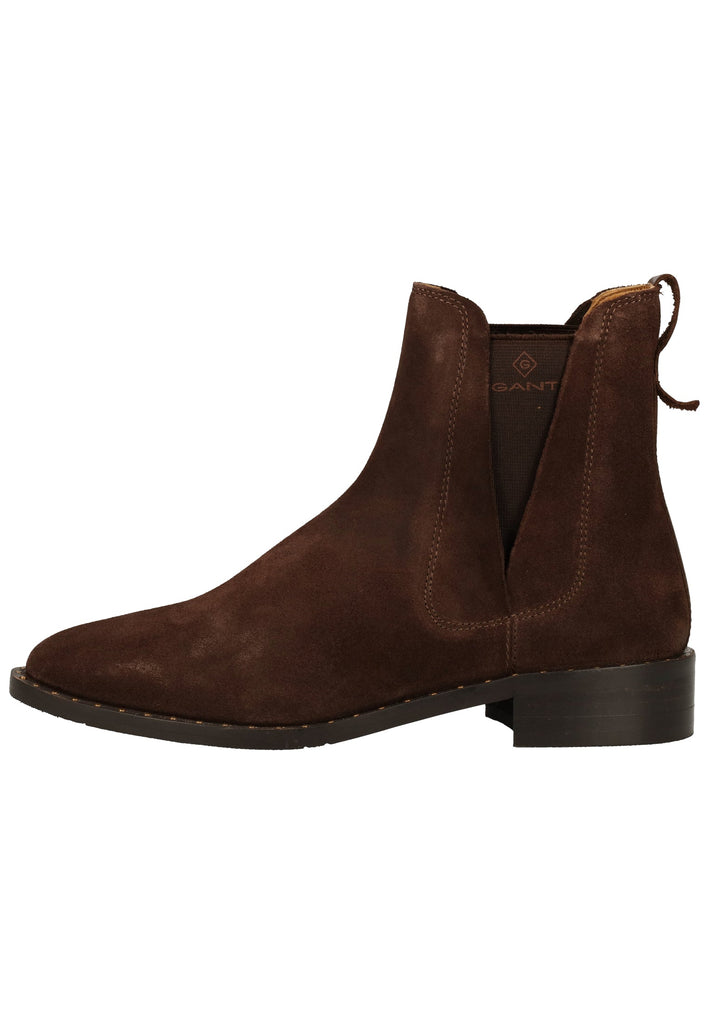 GANT Stiefelette Nubukleder/Textil Dunkelbraun