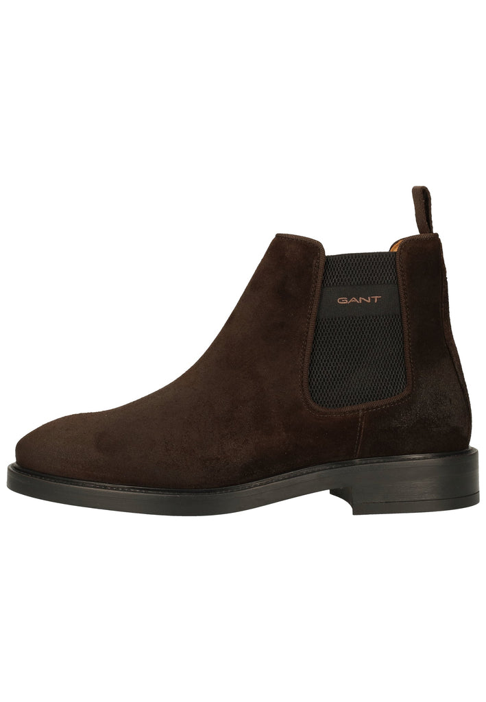 GANT Stiefelette Nubukleder/Textil Dunkelbraun