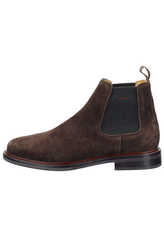 GANT Stiefelette Nubukleder/Textil Espresso