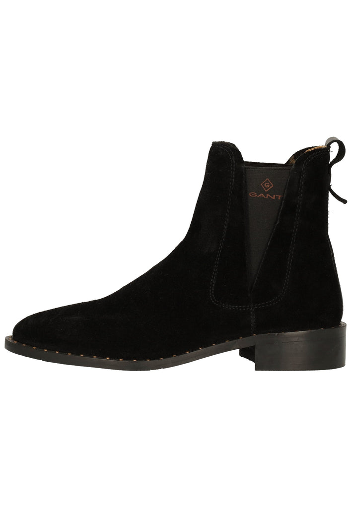GANT Stiefelette Nubukleder/Textil Schwarz