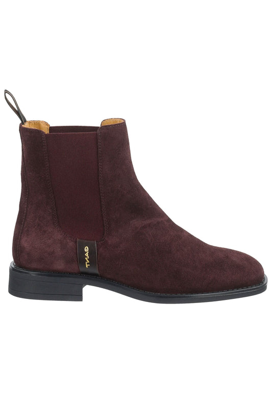 GANT Stiefelette Nubukleder/Textil Wine