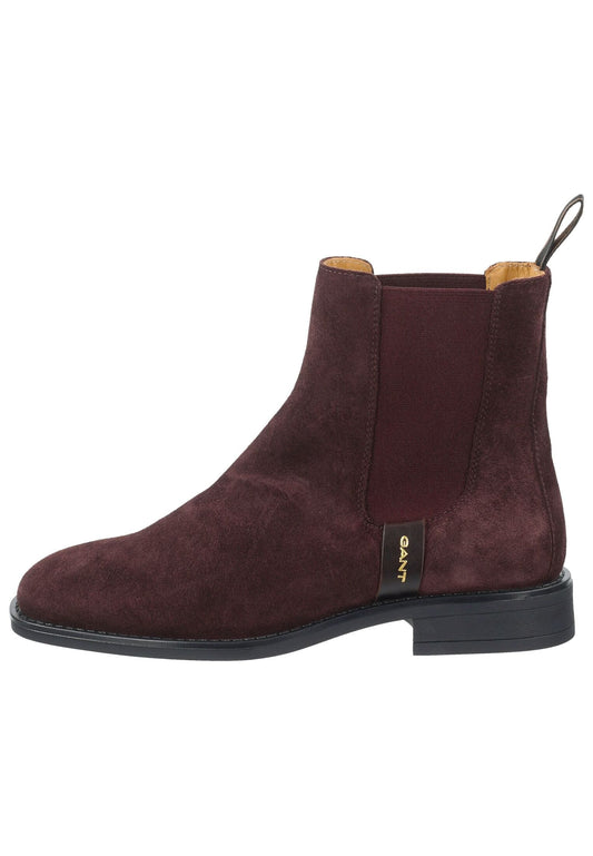 GANT Stiefelette Nubukleder/Textil Wine