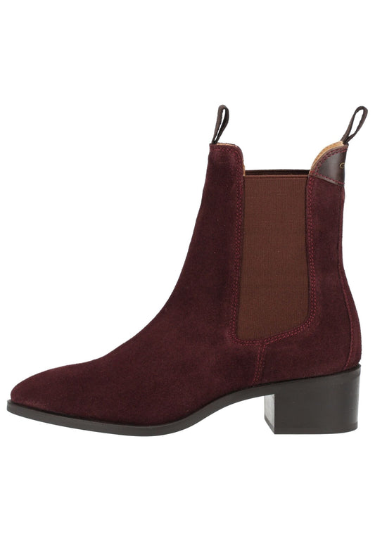 GANT Stiefelette Nubukleder/Textil Wine