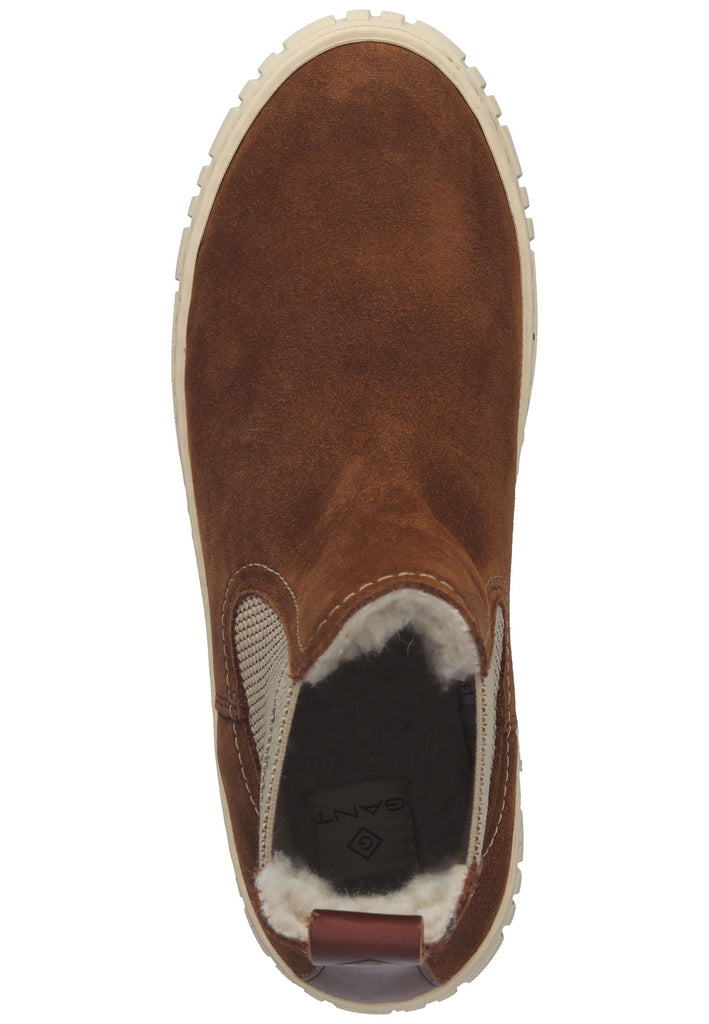 GANT Stiefelette Veloursleder Cognac