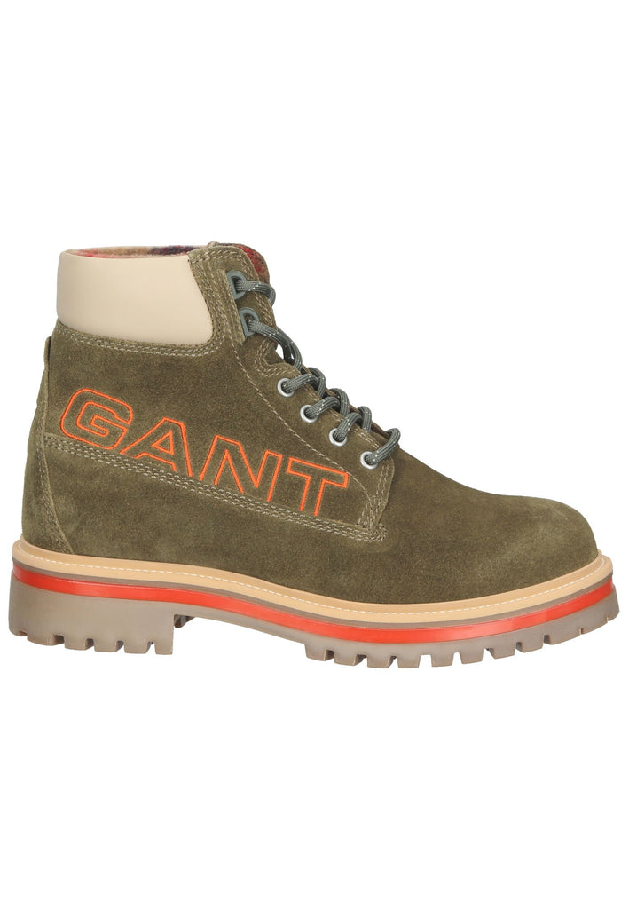 GANT Stiefelette Veloursleder Grün/Braun