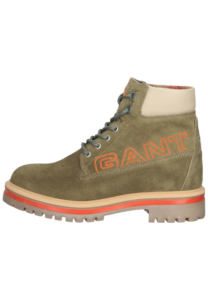 GANT Stiefelette Veloursleder Grün/Braun