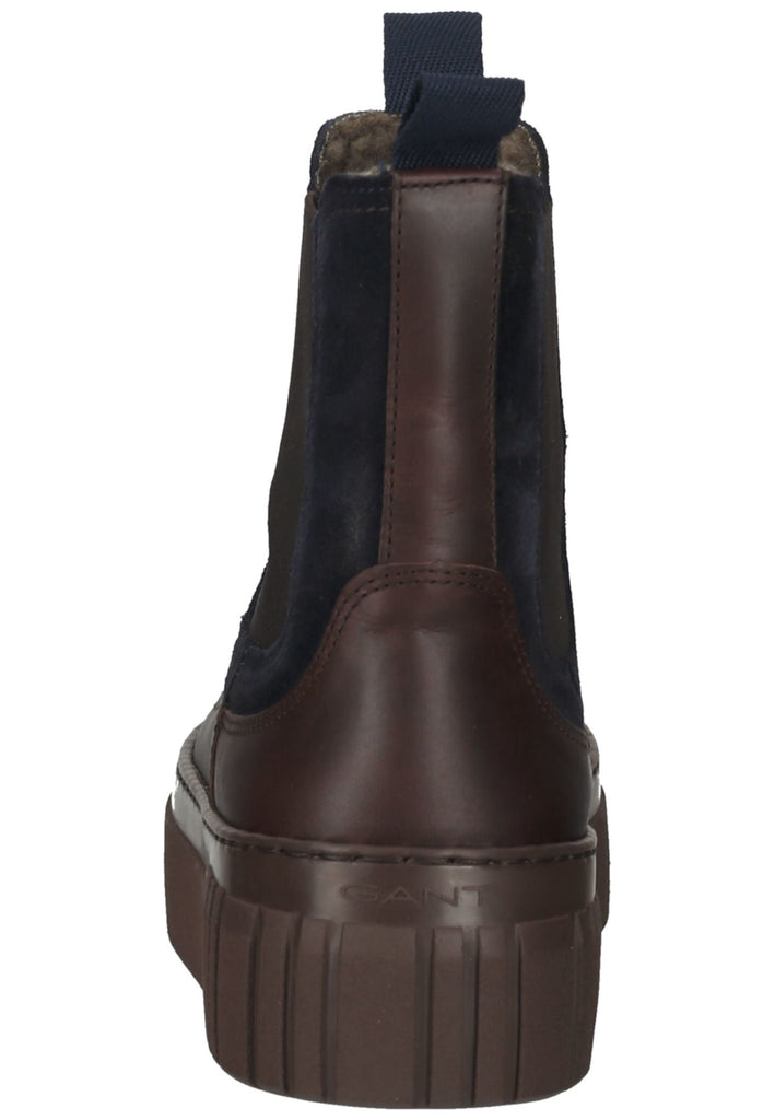 GANT Stiefelette Veloursleder/Textil Braun/Blau