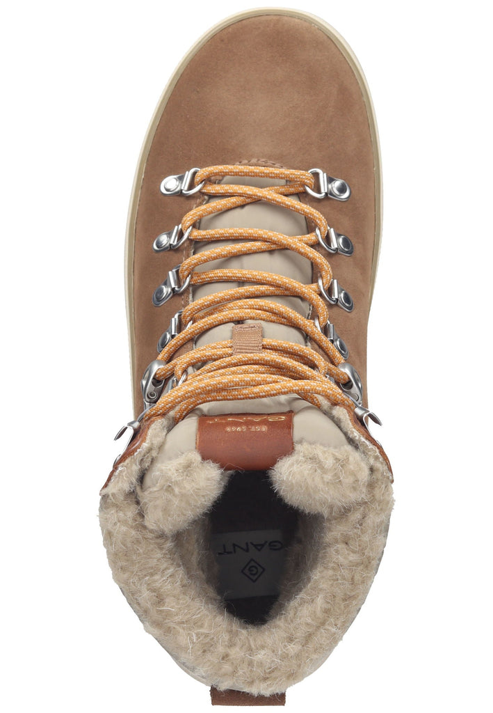 GANT Stiefelette Veloursleder/Textil Braun/Grün Warmfutter