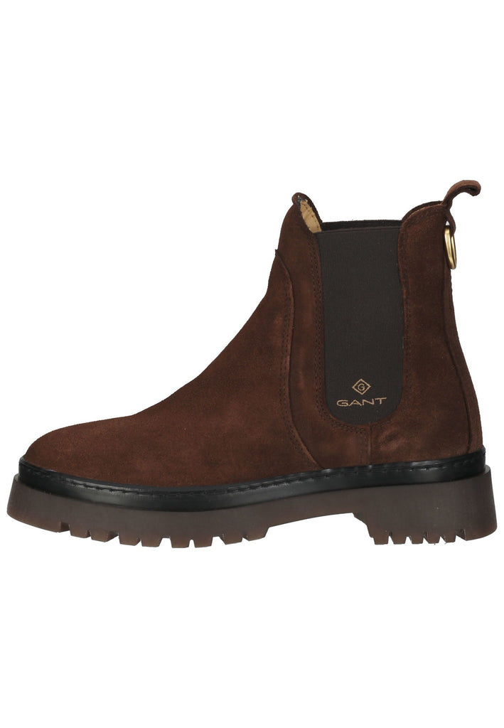 GANT Stiefelette Veloursleder/Textil Chocolate