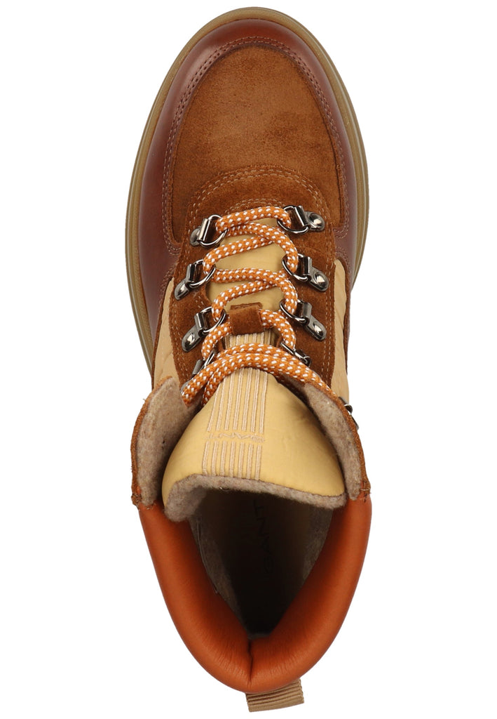 GANT Stiefelette Veloursleder/Textil Cognac