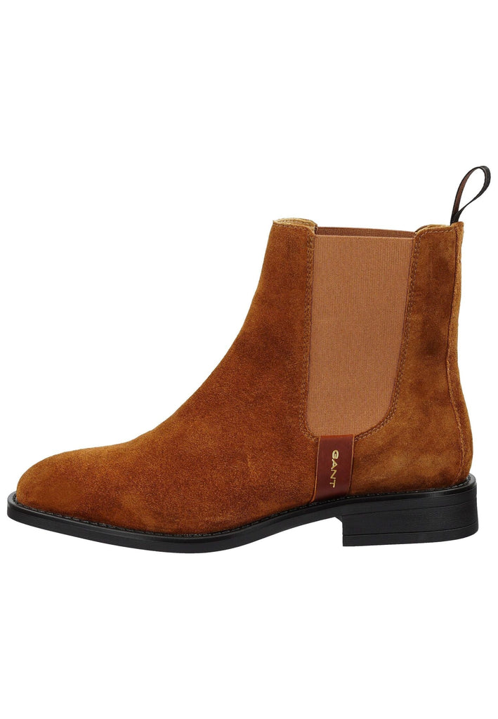 GANT Stiefelette Veloursleder/Textil Cognac