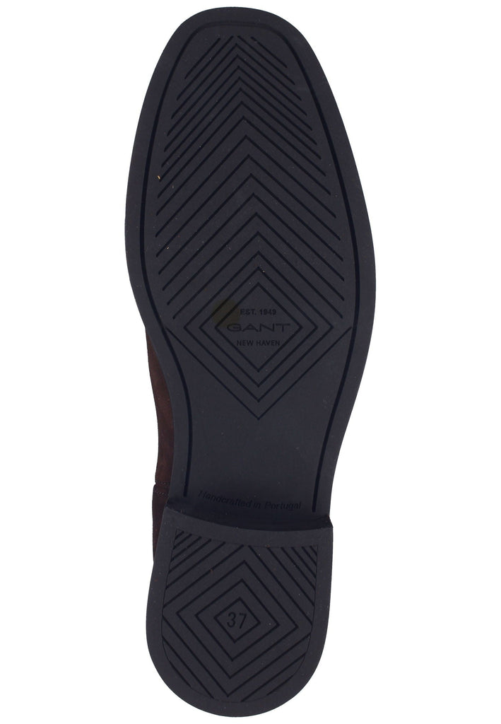 GANT Stiefelette Veloursleder/Textil Dunkelbraun