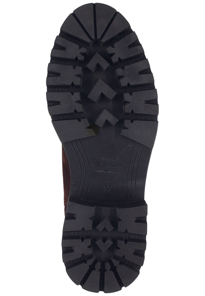 GANT Stiefelette Veloursleder/Textil Dunkelbraun