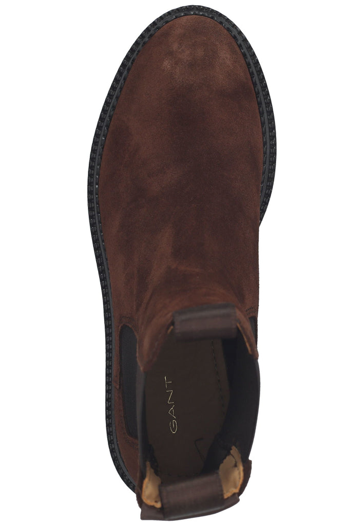 GANT Stiefelette Veloursleder/Textil Dunkelbraun