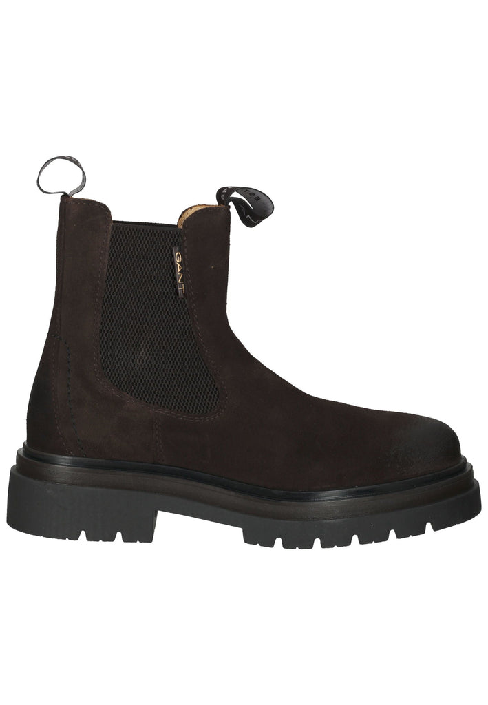 GANT Stiefelette Veloursleder/Textil Dunkelbraun