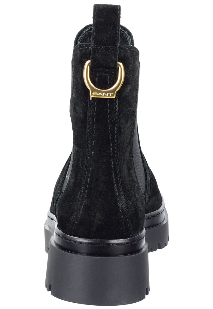 GANT Stiefelette Veloursleder/Textil Schwarz