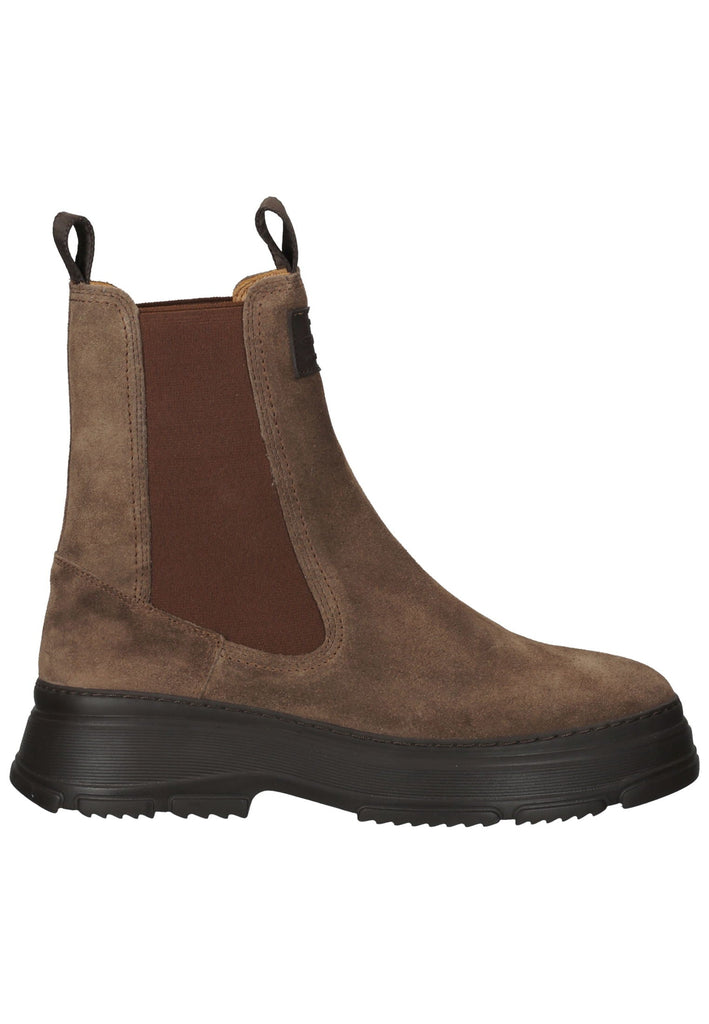 GANT Stiefelette Veloursleder/Textil Taupe