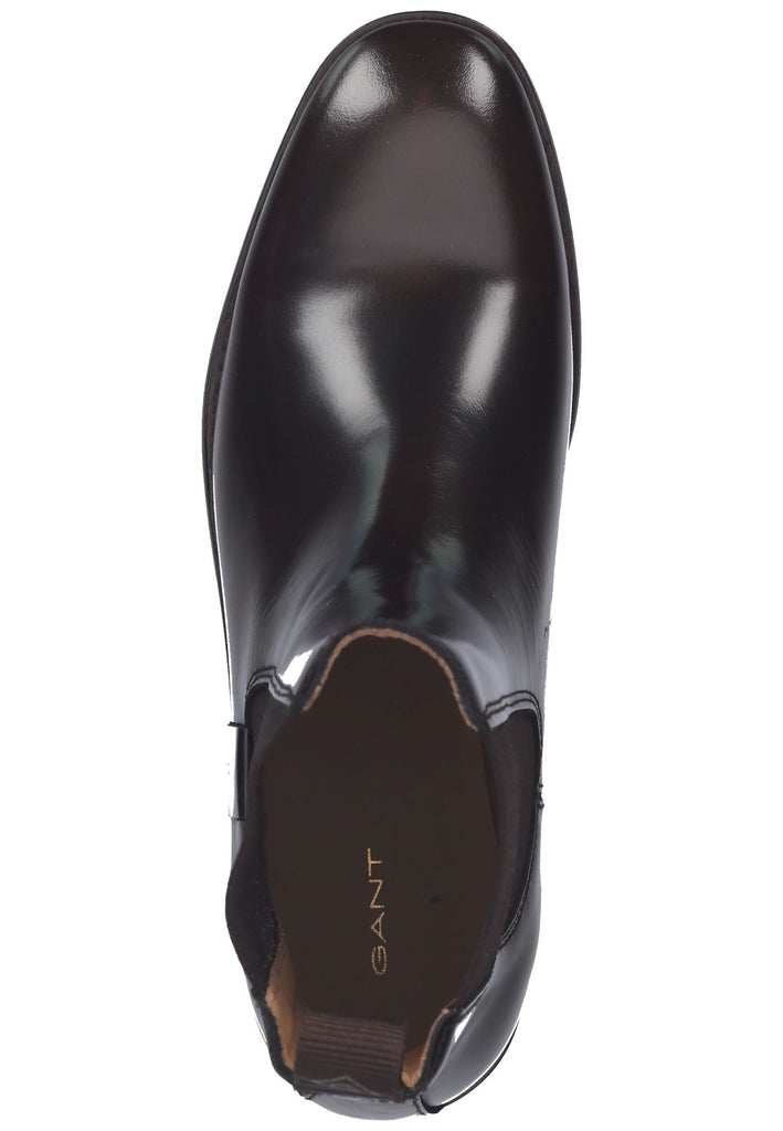 Stiefeletten GANT Stiefelette Glattleder Dunkelbraun