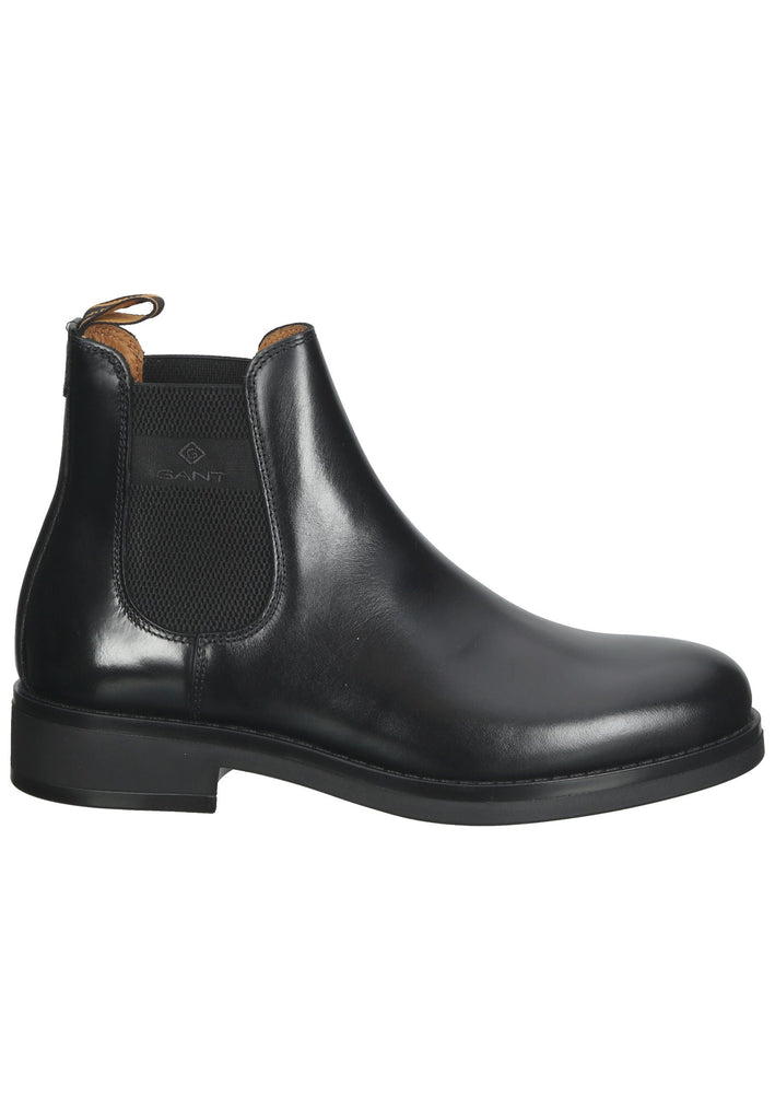 Stiefeletten GANT Stiefelette Glattleder Schwarz