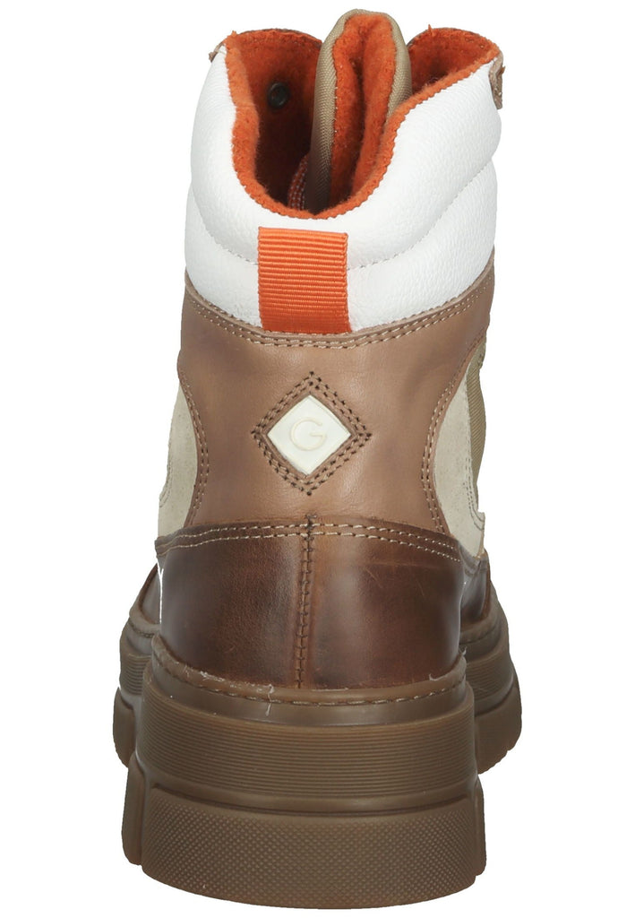 Stiefeletten GANT Stiefelette Lederimitat/Nylon Dunkelbraun/Beige