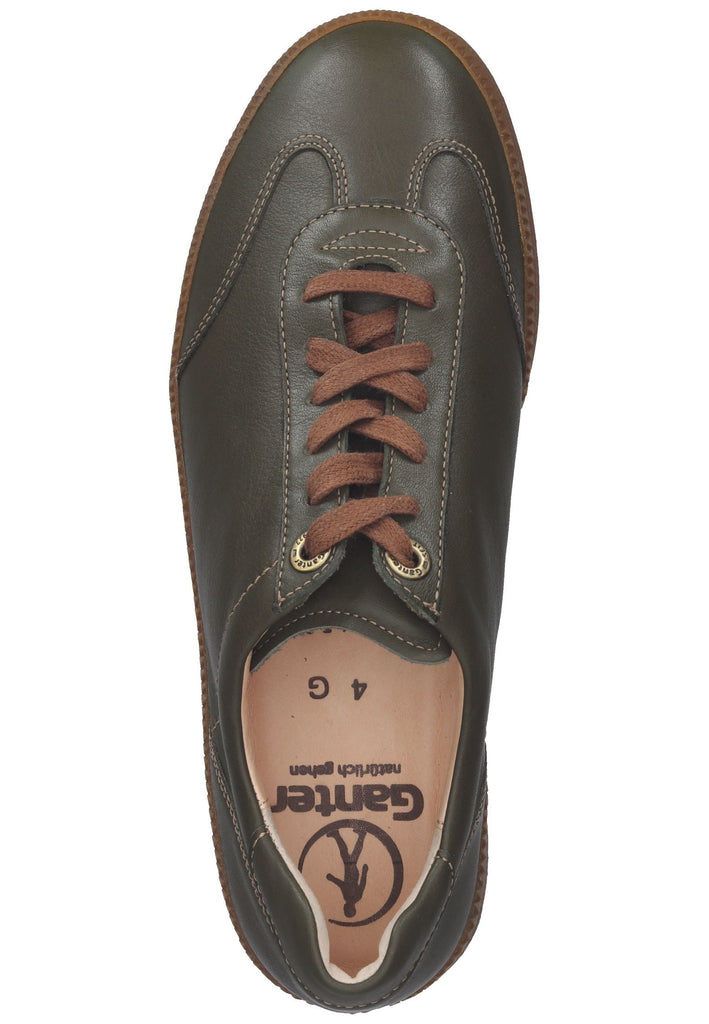 Ganter Halbschuhe Leder Oliv